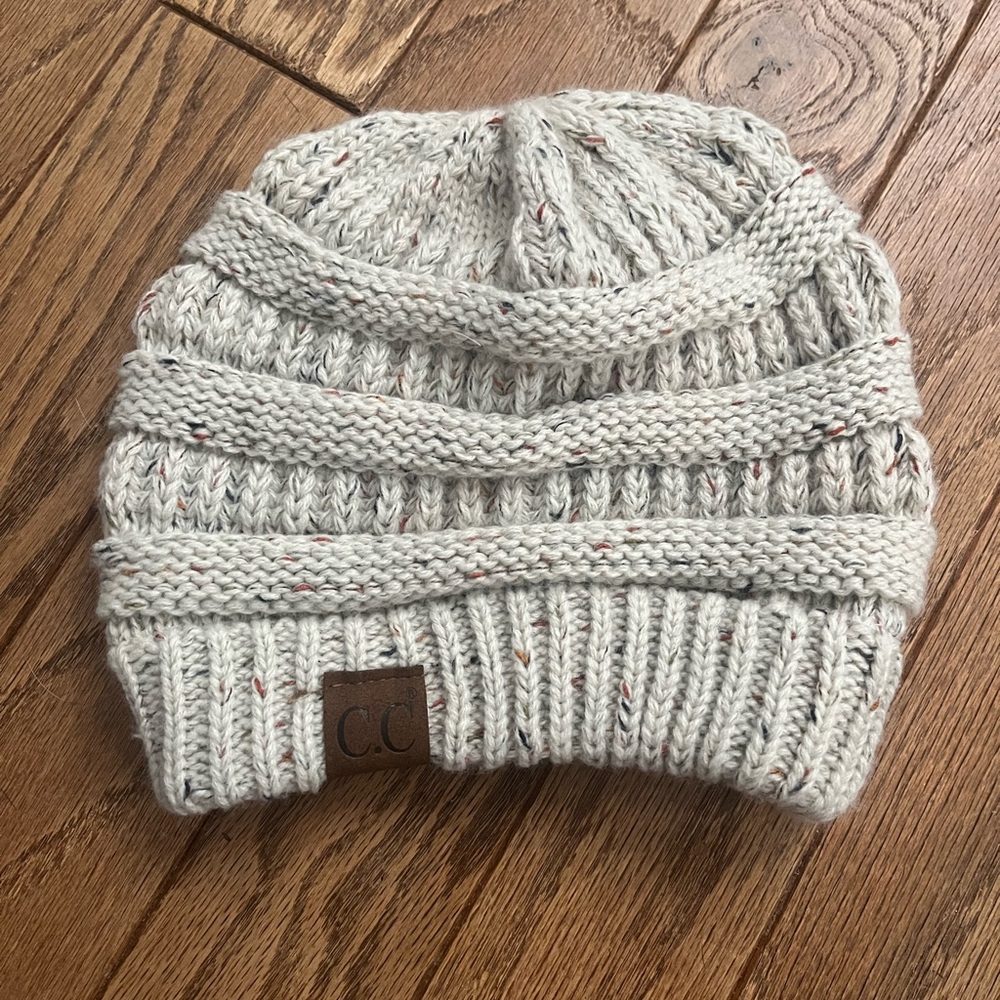 CC Cream Knit Beanie